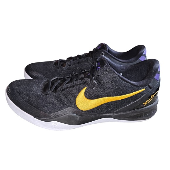 Nike Kobe 8 Protro Lakers Away HF9550-001 Men's Size 13 Gold Purple Black Mamba - Picture 1 of 8